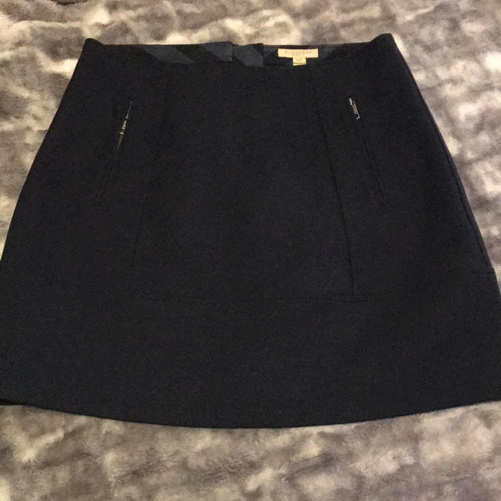 Burberry Navy Skirt 8